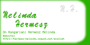 melinda hermesz business card